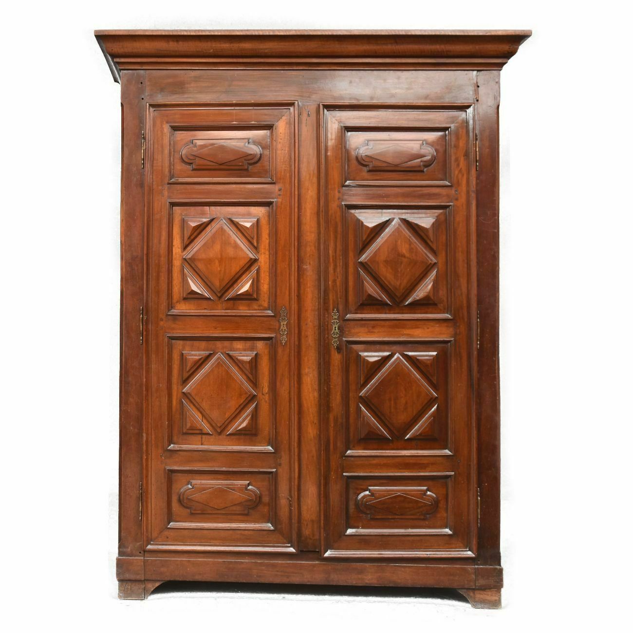 Eighteenth Century Walnut Cabinet With Diamond Tipped photo Furniture