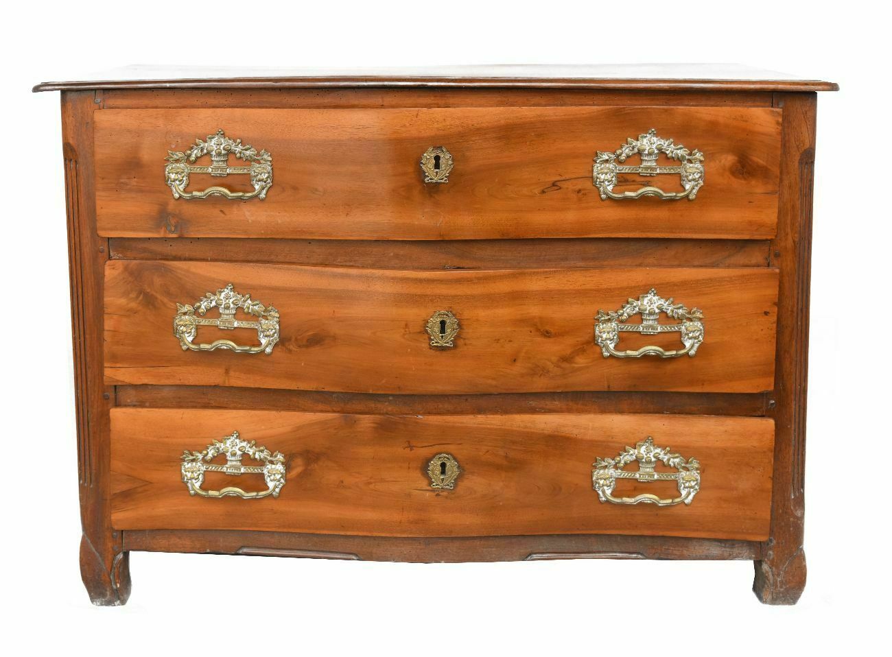Rustic Walnut Chest Of 18th, 1700s