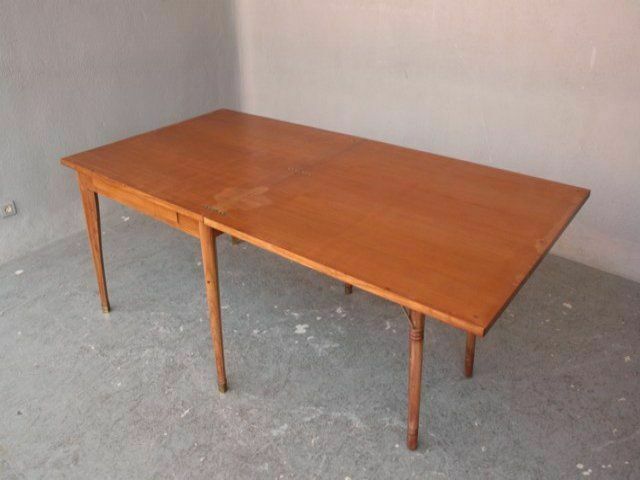 photo vinterior Square Folding Table In Beech 1950