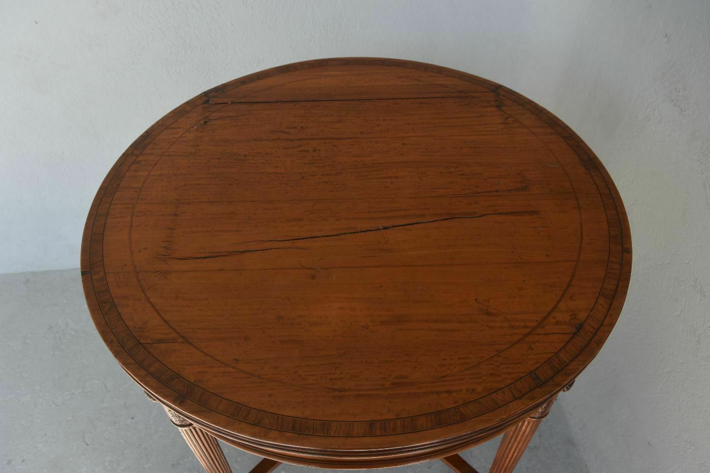19th Century English Satinwood Pedestal Table photo 1027.0