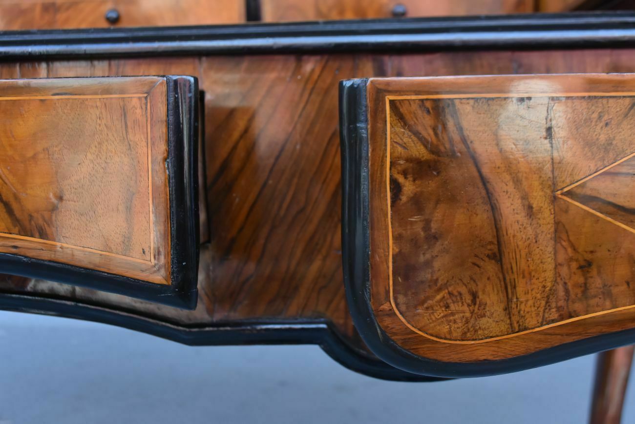 photo furniture Louis XV Tiered Walnut Desk By Jf Hache, 18th Century