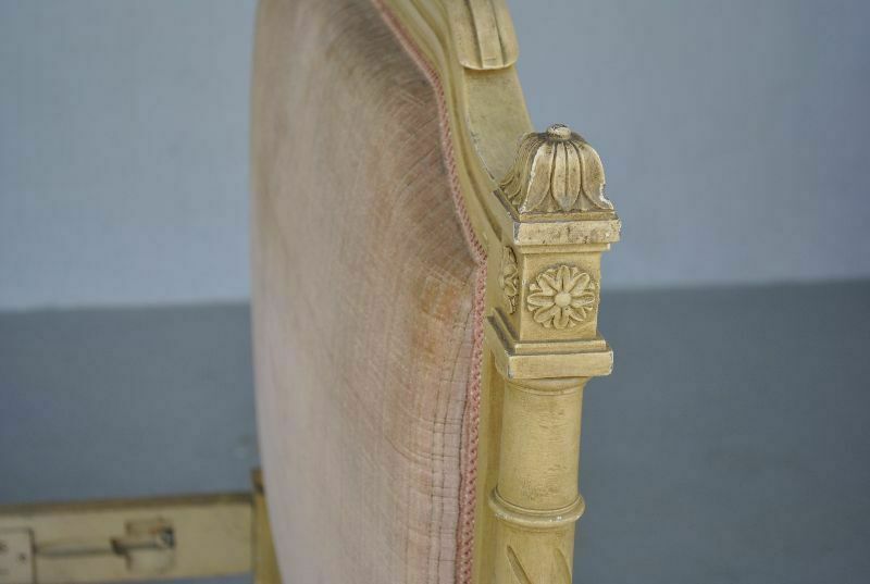 Antique Lacquered Painted Bed In Louis XVI Style photo for sale