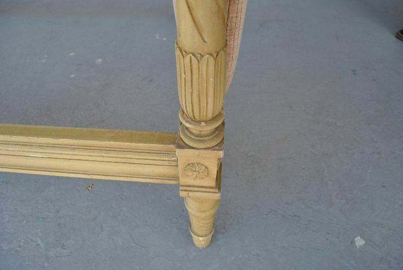 photo furniture Antique Lacquered Painted Bed In Louis XVI Style