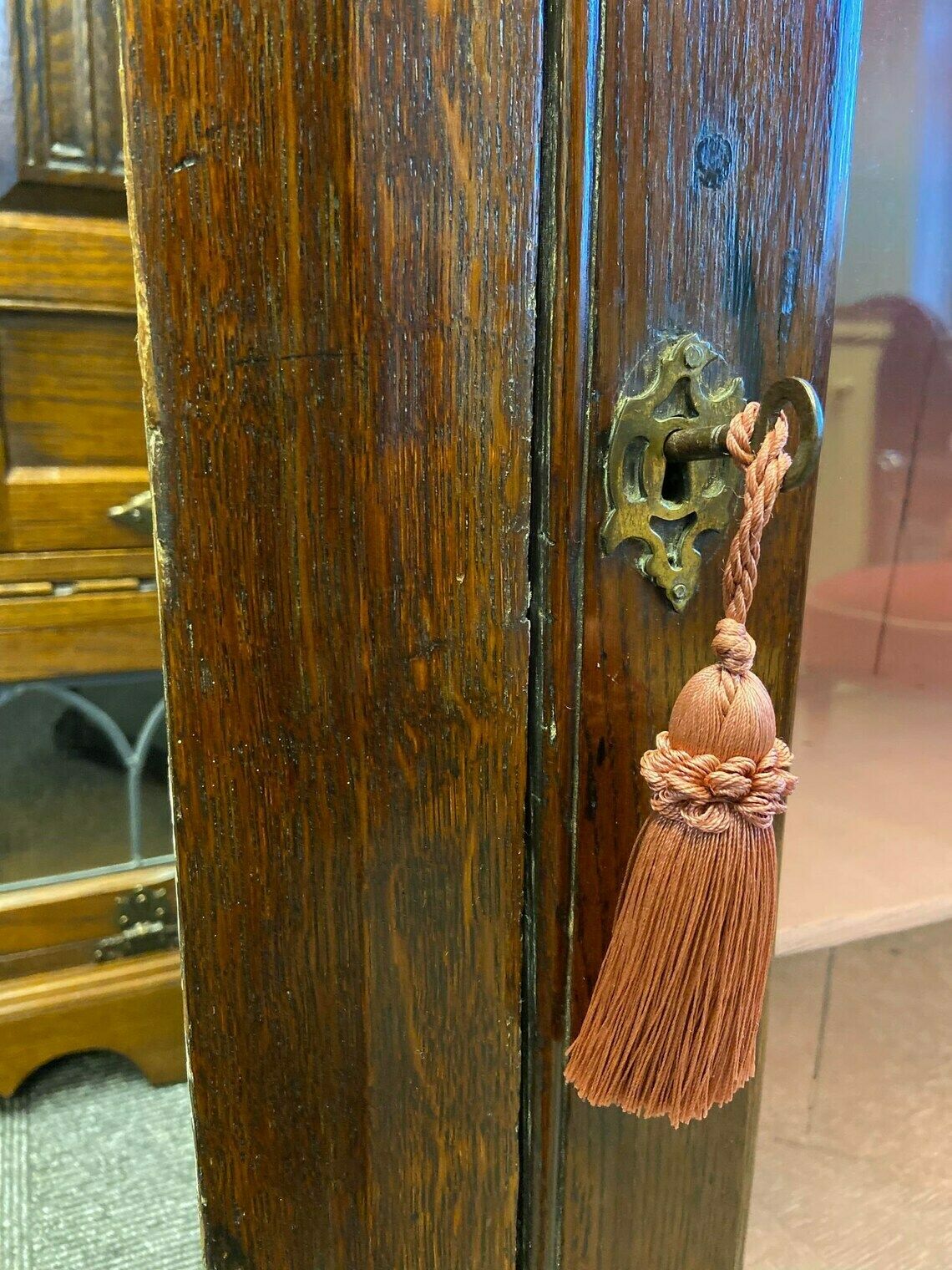 Antique Georgian Glazed Corner Cabinet Made In England C1780 photo vinterior