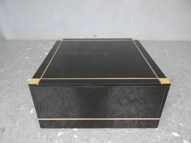 Designer Black Lacquer And Talossel End Table photo furniture