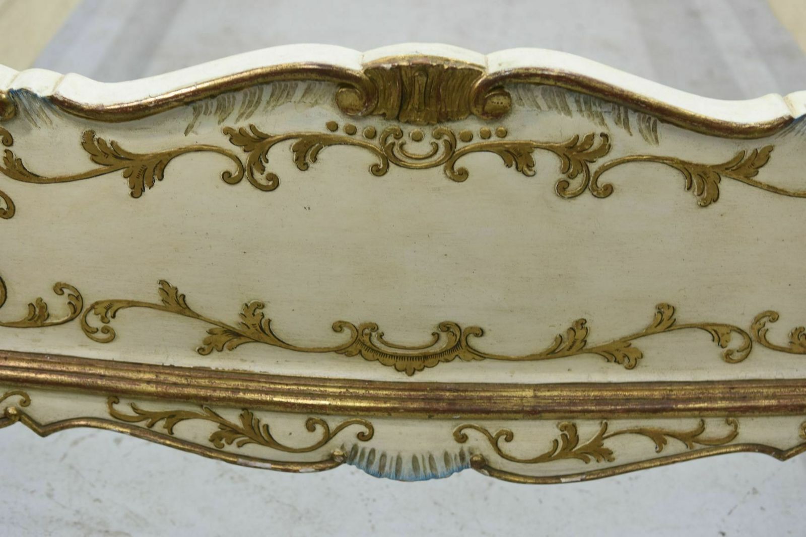 Green Venetian Gold Lacquered Beds, 1900 Period (Pair) photo vintage