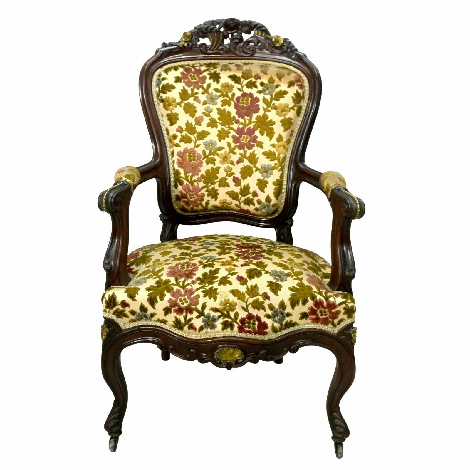 Living Room Chairs And Armchairs And Gilded Bronzes 4 Pieces Late 19th Century Precious Wood photo Furniture