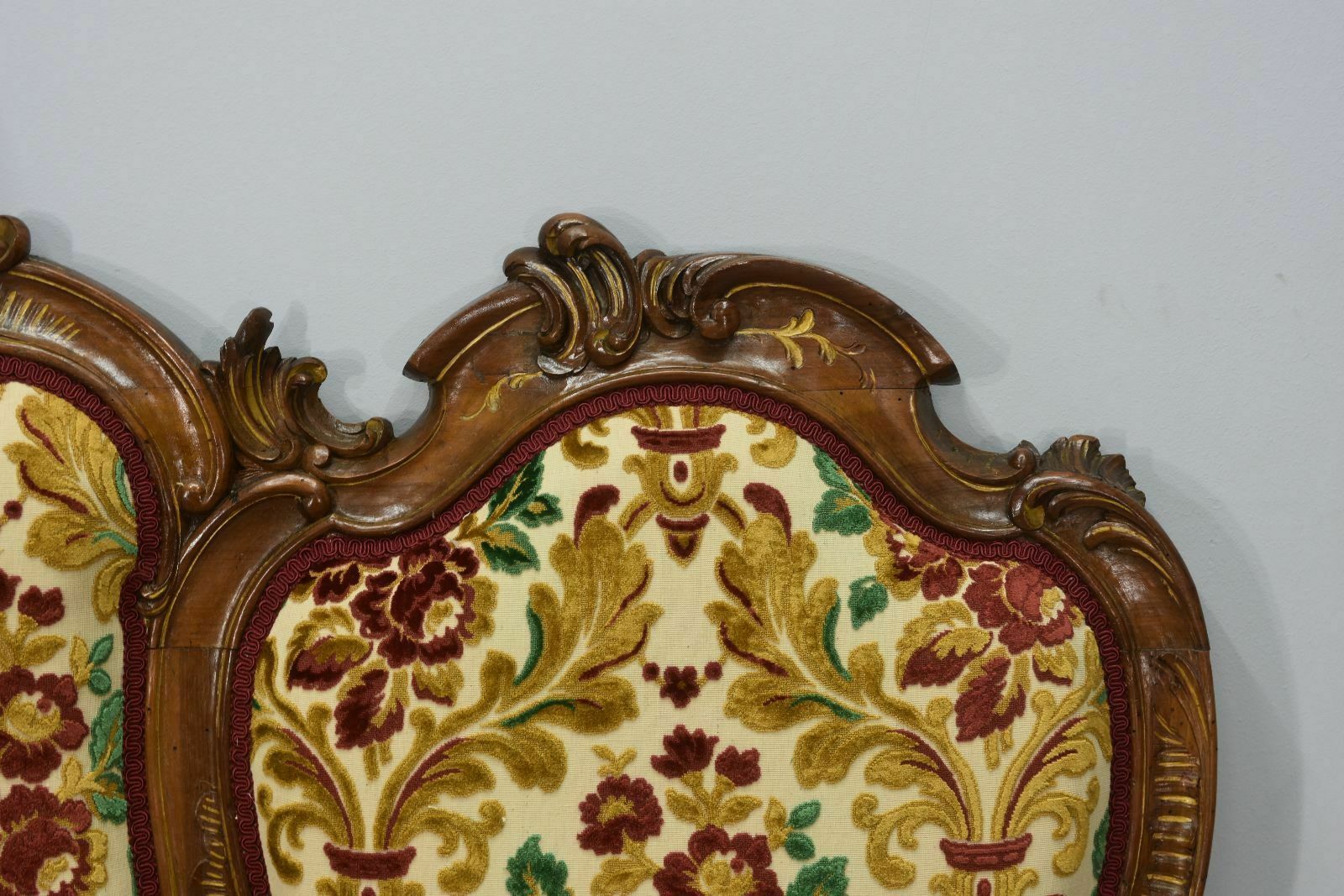 Louis XV Style Bench, Tapestry And Mirror, Late 19th Century photo buy