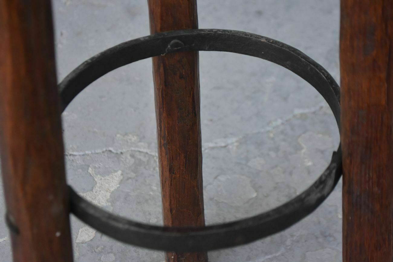 Bar Stool 1940 On Top Leather, 1940s photo Furniture