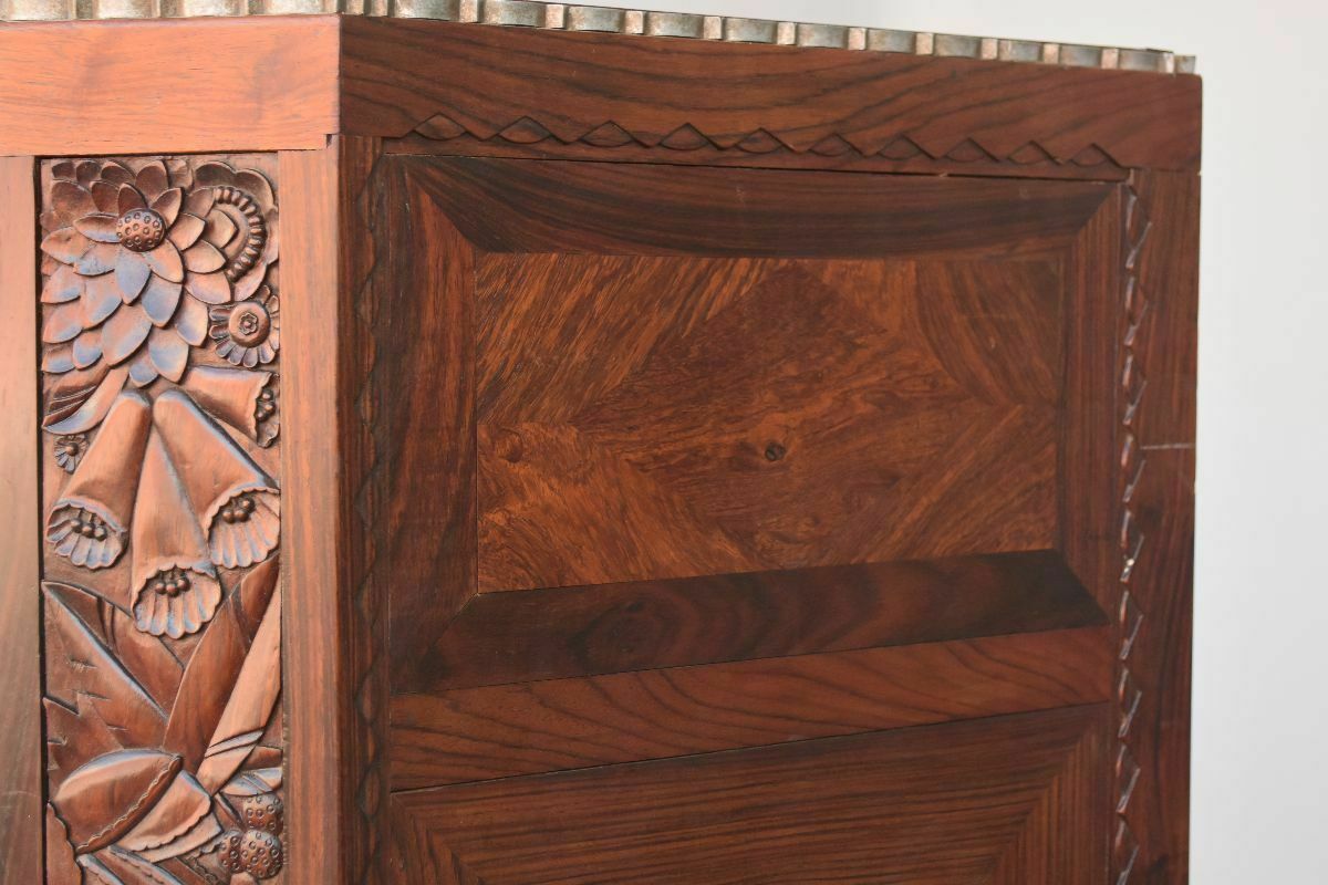 photo for sale Art Deco Door Sideboard 1925 Rosewood In The Spirit Of Dominique