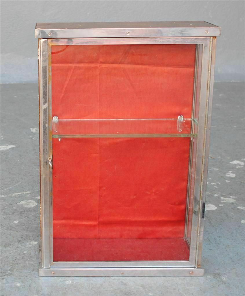 Chrome Collector's Display Case 1930 photo furniture