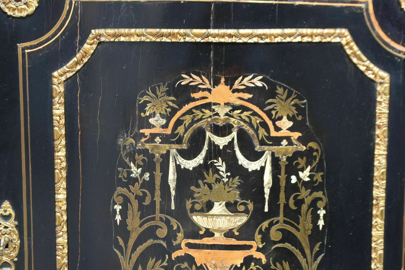 Bahut Napoleon III Marqueterie Boulle   Golden Bronze Register 19th photo 783.0