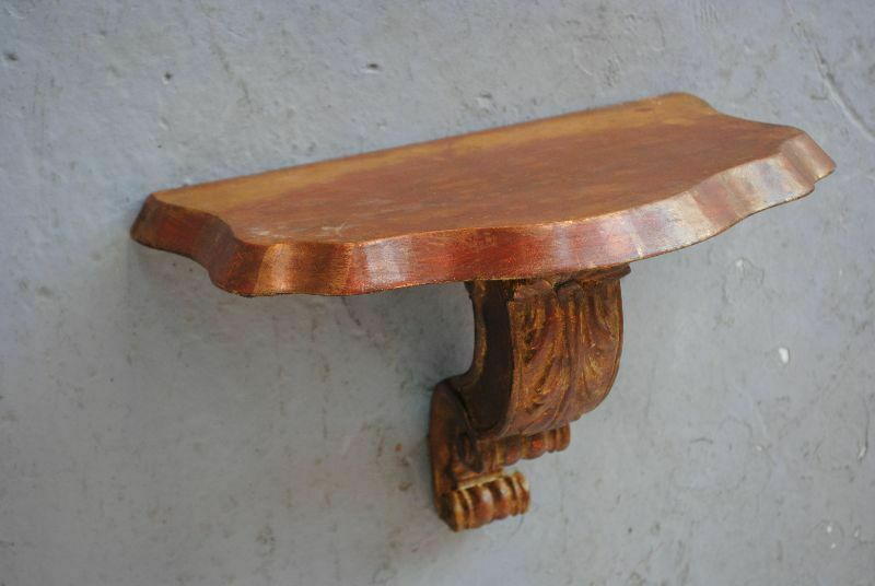 Baroque Style Golden Wall Console photo for sale