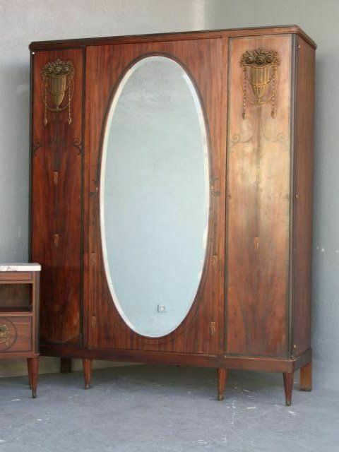 Complete Art Deco Bedroom Furniture Set From The 1930s photo for sale