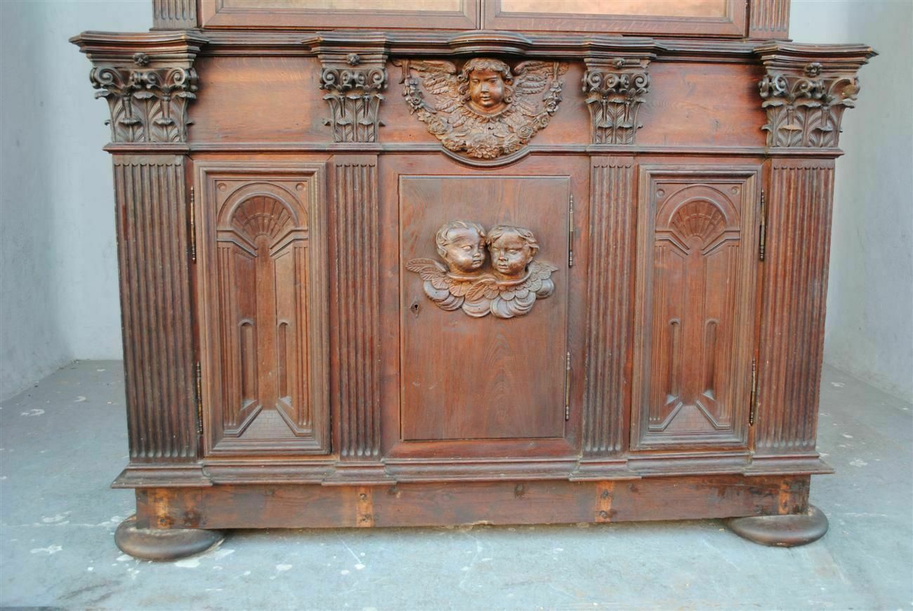 Oak Sacristy Furniture Made Up Of Old Elements photo vinterior