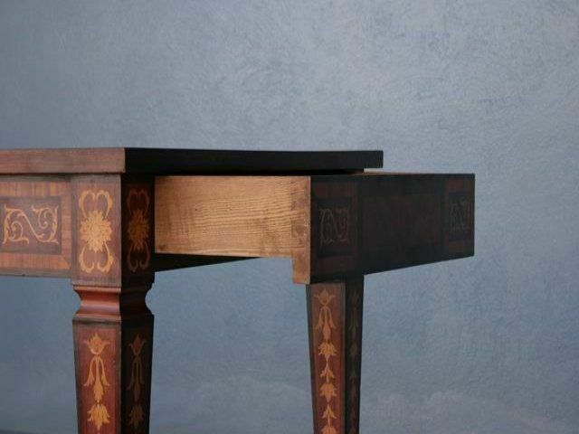 Italian Style Inlaid Office Table photo vinterior