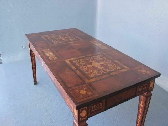 photo furniture Italian Style Inlaid Office Table