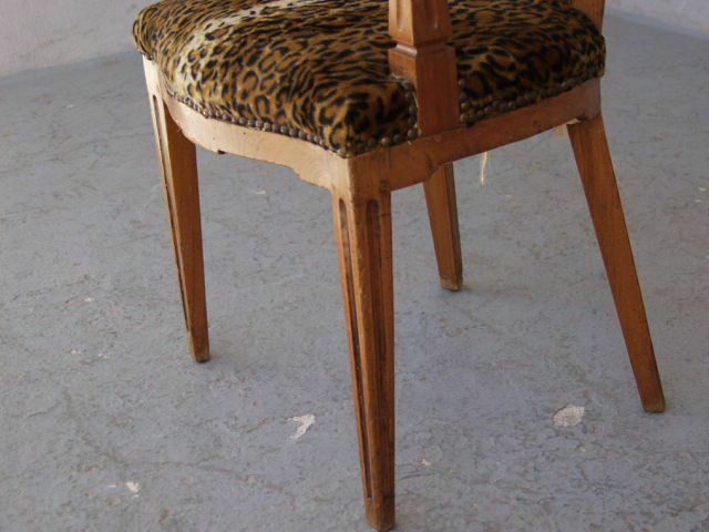photo furniture Louis XVI Period Office Armchair In Cherry Wood