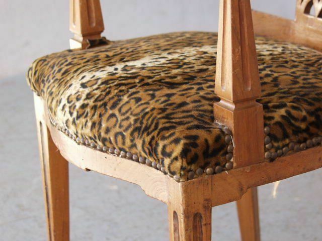 photo for sale Louis XVI Period Office Armchair In Cherry Wood