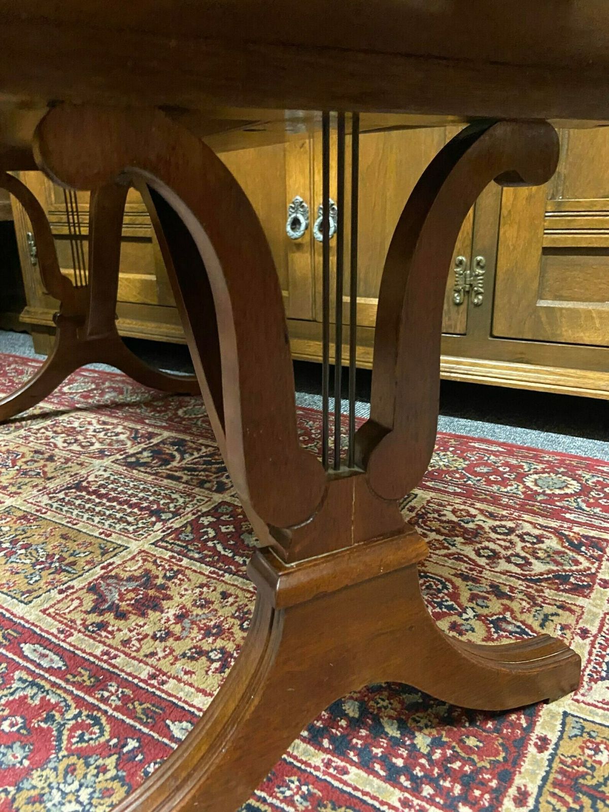 Vintage Mid Century Coffee Table / Regency Style Sheraton Revival / Free Delivery photo for sale