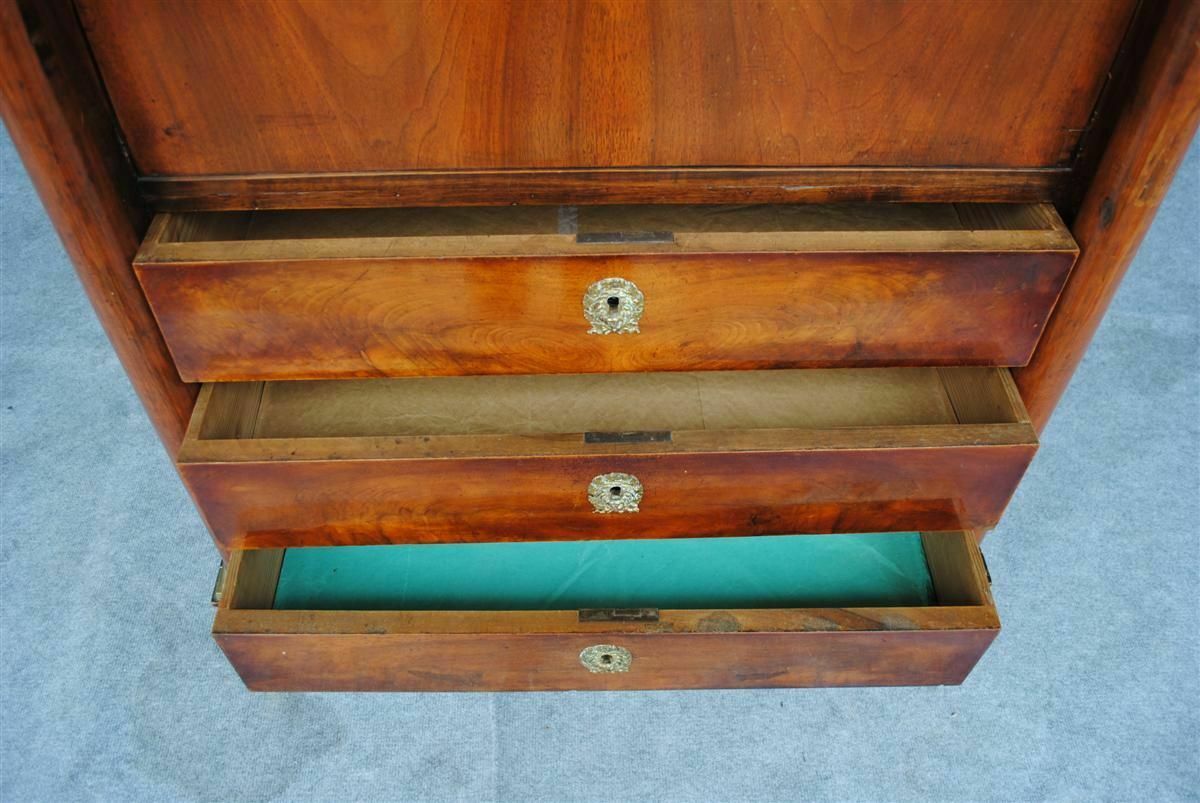 photo vinterior Empire Style Flamed Mahogany Secretary From The 19th Century