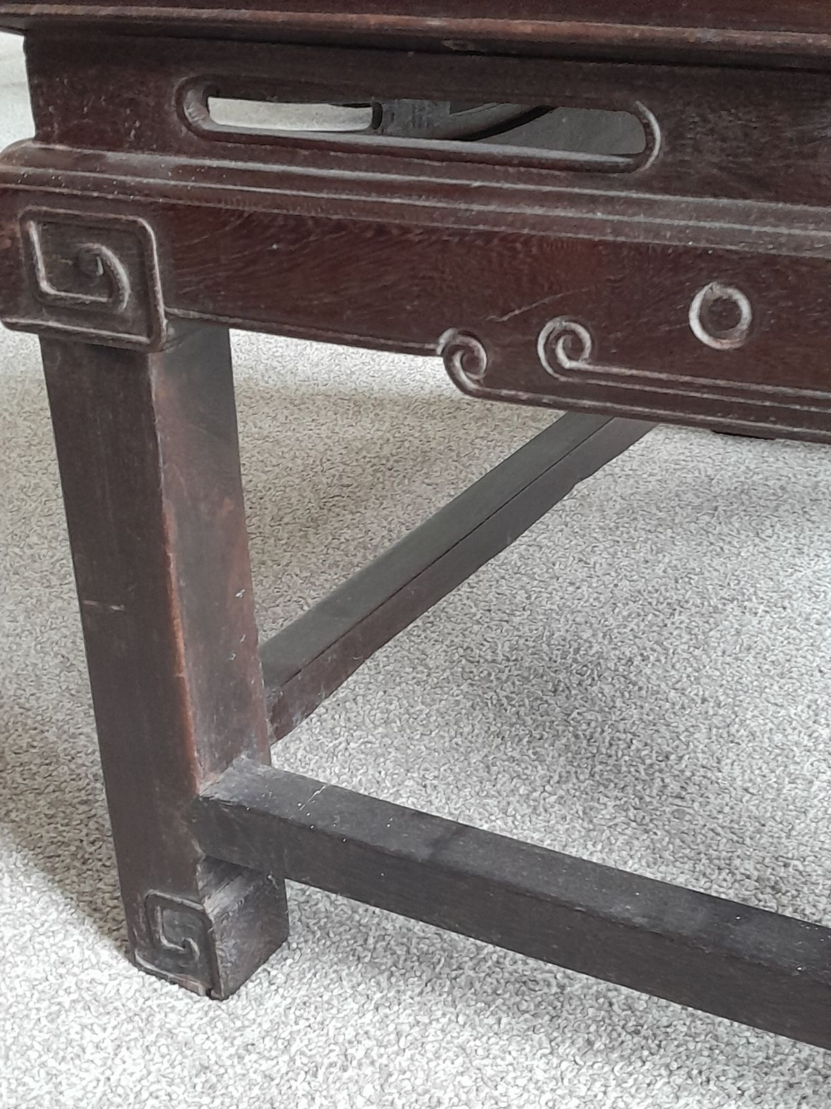 Antique Chinese/Japanese Moon Gazing Chair photo vintage