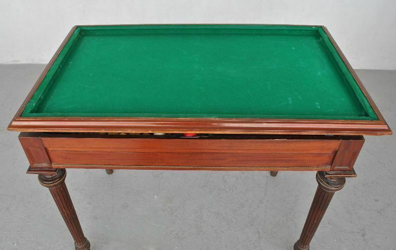 Louis XVI Style Games Table And Roulette In 19th Century Mahogany photo furniture