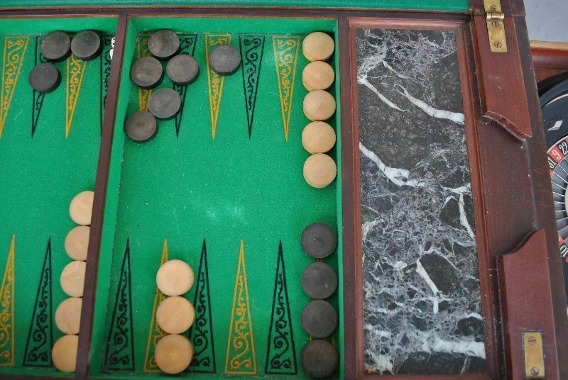 photo furniture Louis XVI Style Games Table And Roulette In 19th Century Mahogany