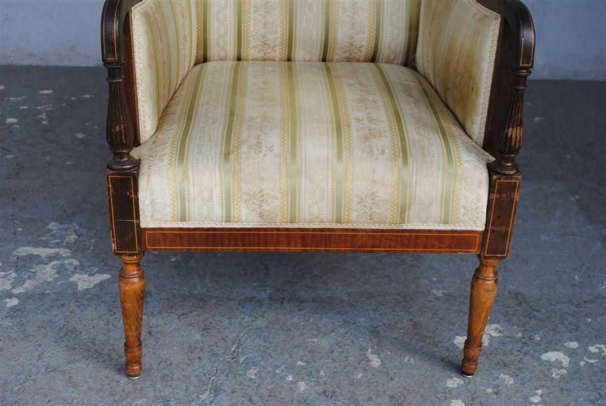 19th Century English Style Mahogany Shepherdess Armchairs (Pair) photo 1620.0
