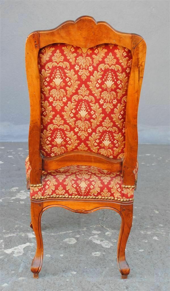 Louis XV Low Chair In Walnut From The 18th Century photo for sale