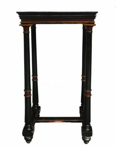 Napoleon III 19th Century Blackened Wooden 4 Legged Stand