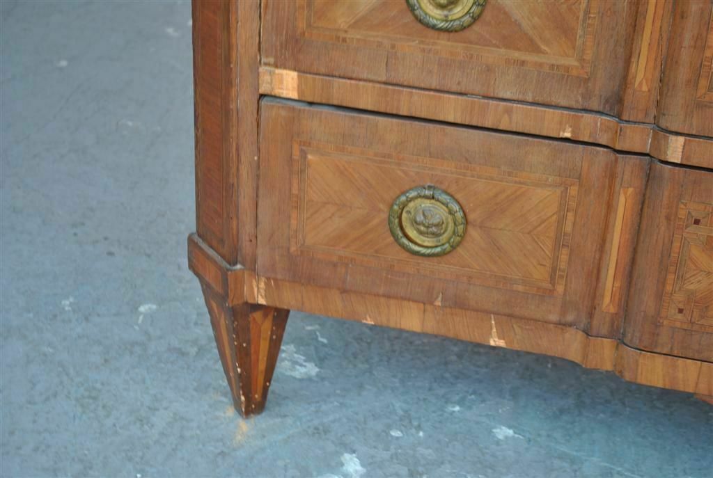 Furniture 18th Louis XVI Period Inlaid Chest Of Drawers photo