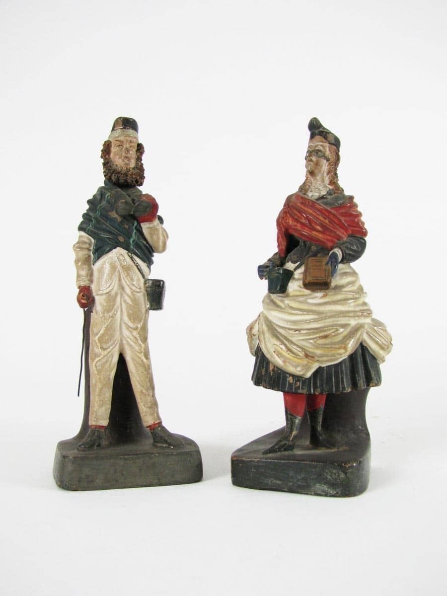 Pair Of Terracotta Sculptures Pen Holders From The Early Twentieth Century photo vinterior