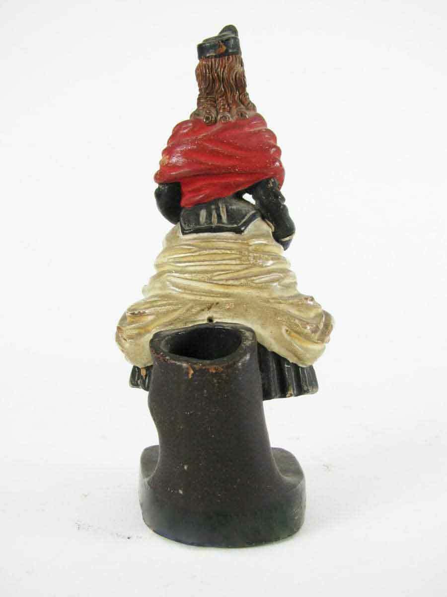 Pair Of Terracotta Sculptures Pen Holders From The Early Twentieth Century photo vintage