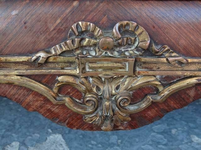 2377.0 Mahogany Cabinet In Louis XVI Style, Gilded Bronze photo