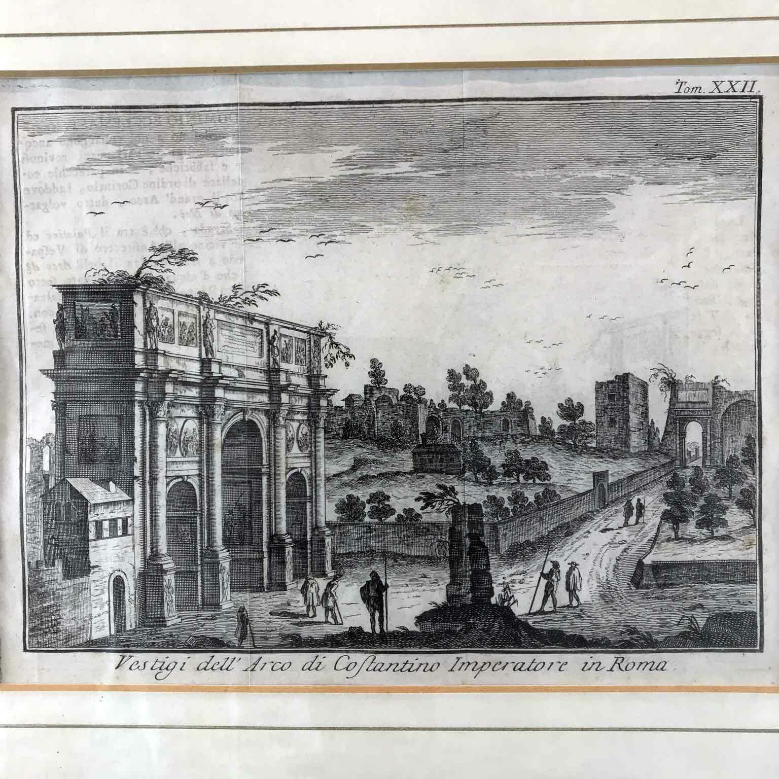 Albrizzi Venice 1751 Two Views Of Rome photo for sale