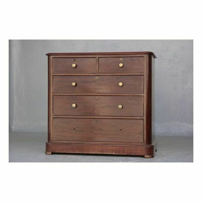 Navy Chest Of Drawers From The 1900s Mahogany photo furniture