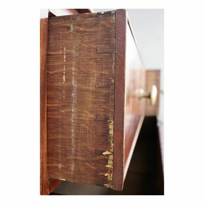 Navy Chest Of Drawers From The 1900s Mahogany photo vintage