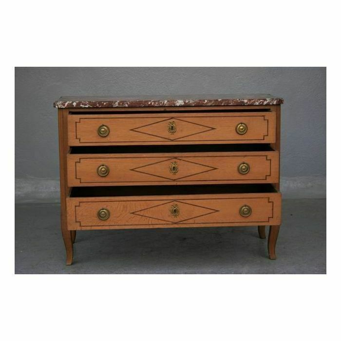Directoire Period Light Oak Chest Of Drawers photo vinterior