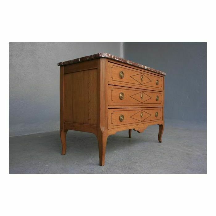 photo furniture Directoire Period Light Oak Chest Of Drawers