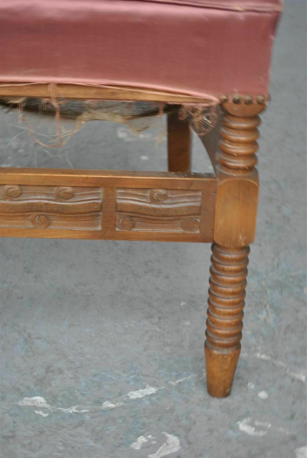 3132.0 1940 Embroidered Pink Silk Chairs (Set Of 12) photo