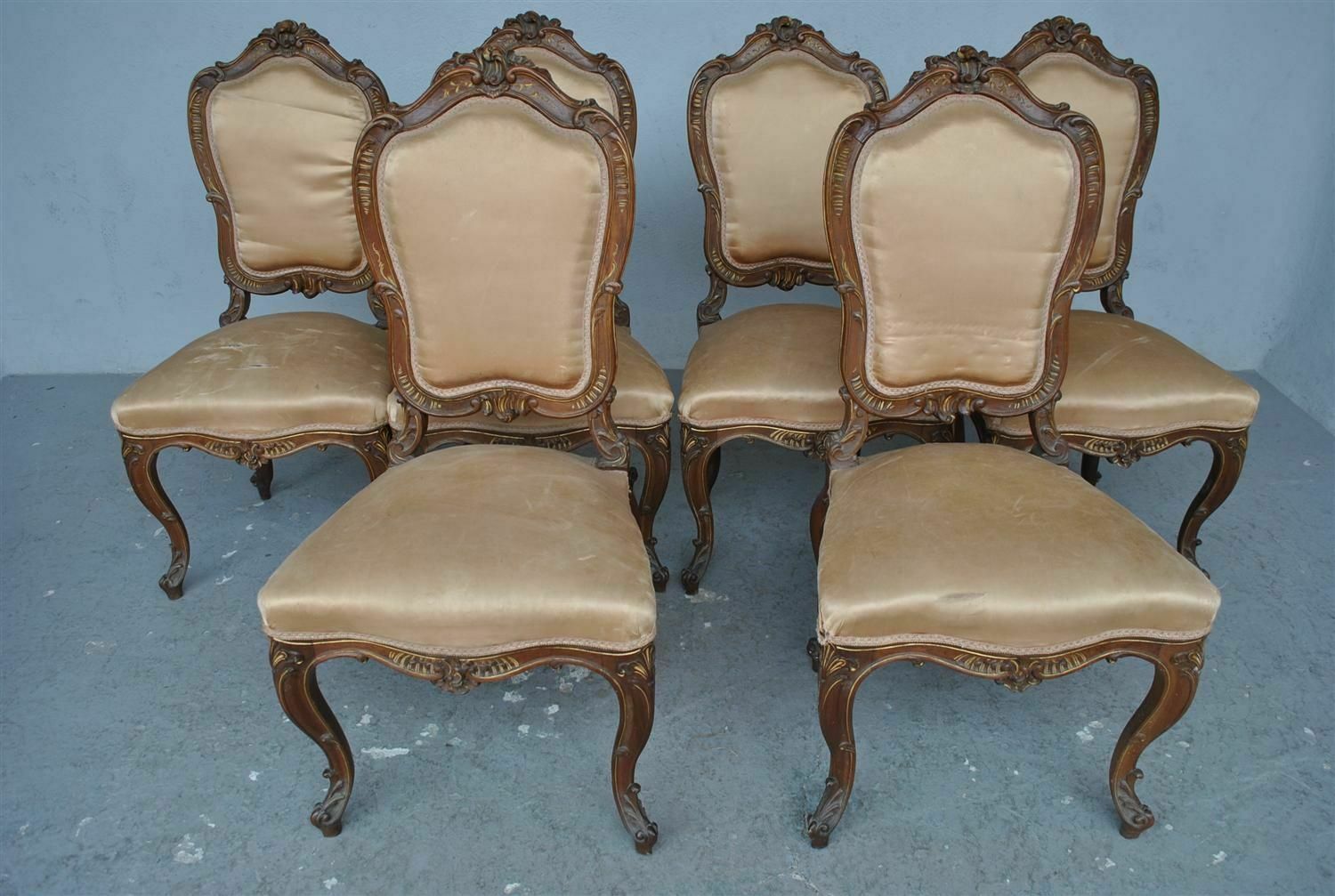 Louis XV Style Chairs In Late 19th Century Walnut (Set Of 6) photo furniture