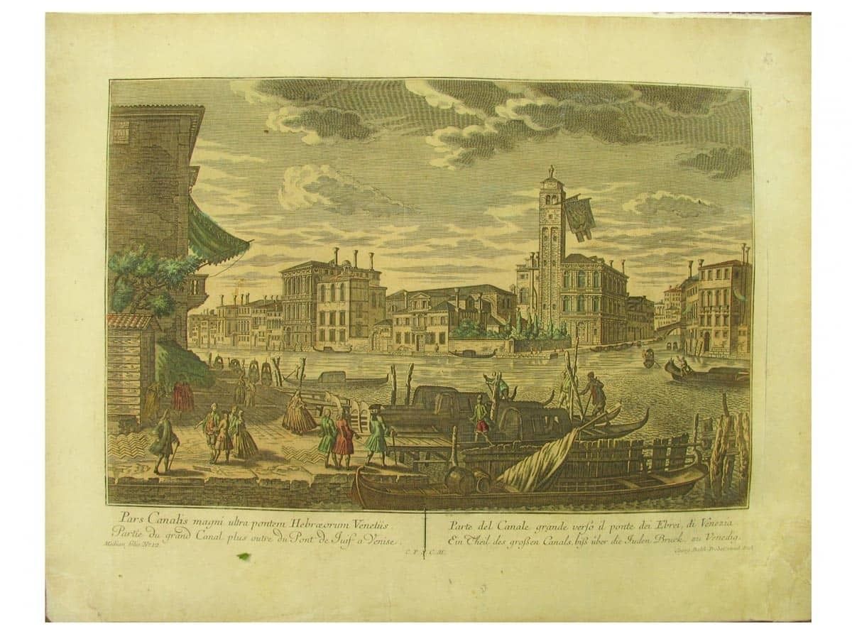 Georg Balthasar Probst View Of The Grand Canal 1770 photo for sale