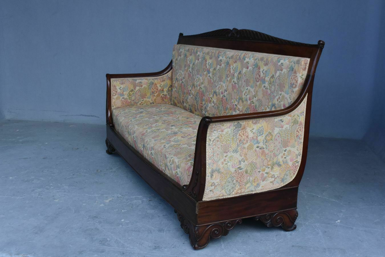 Mahogany Bench Restoration 19th Century photo buy