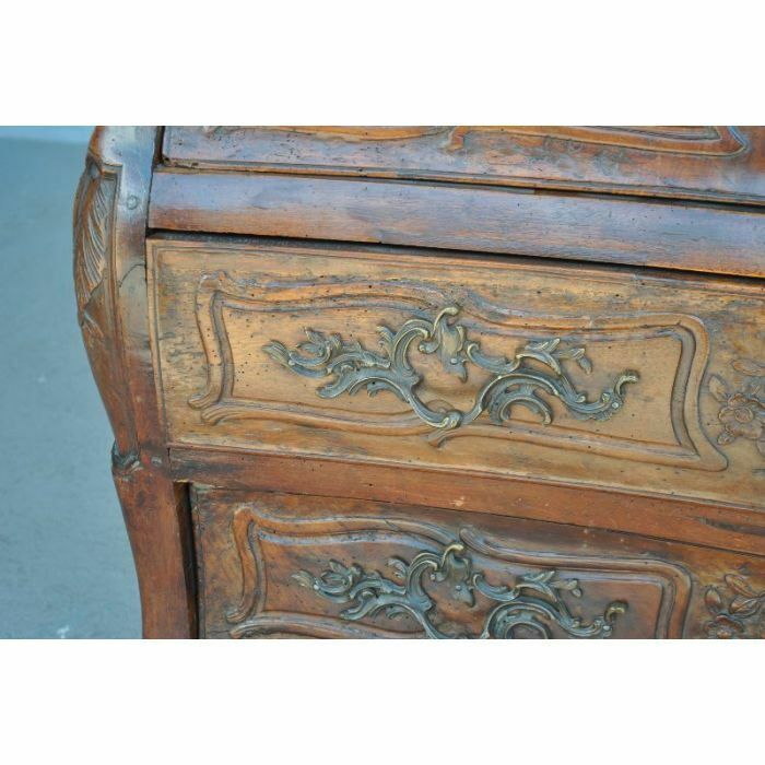 18th Century Walnut Tomb Chest Of Drawers photo vintage