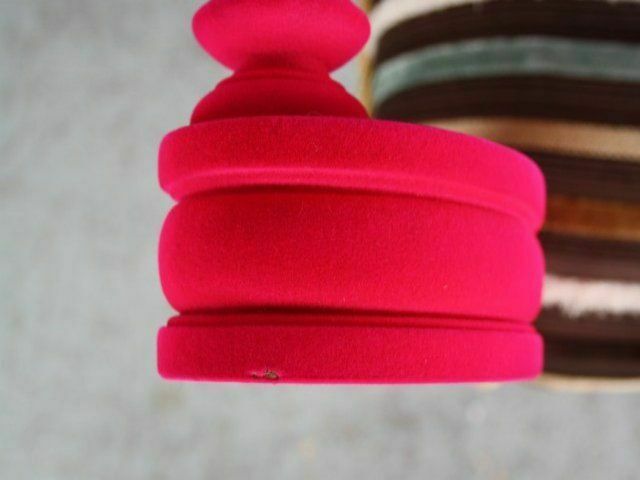 photo for sale St Louis XV Flocked Decorative Fuschia Bench