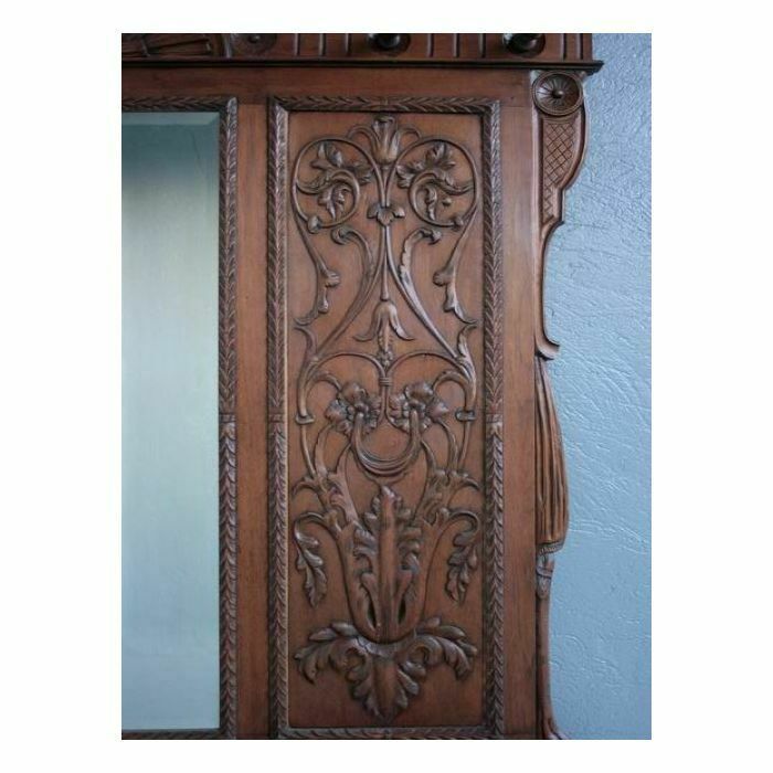 1513.0 Renaissance Style Walnut Coat Rack 1900 photo