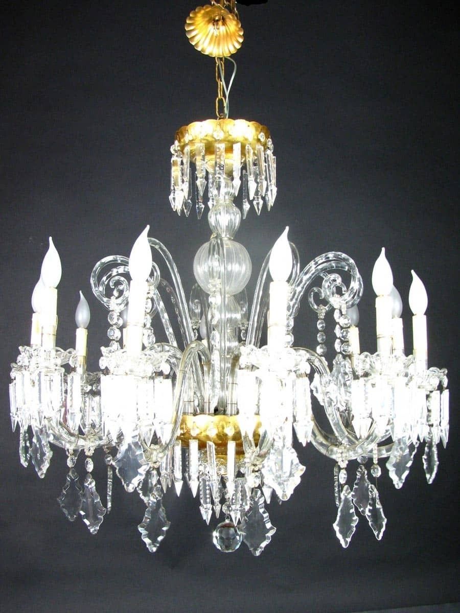 Antique Bohemia Crystal Chandelier 12 Arms photo Lighting