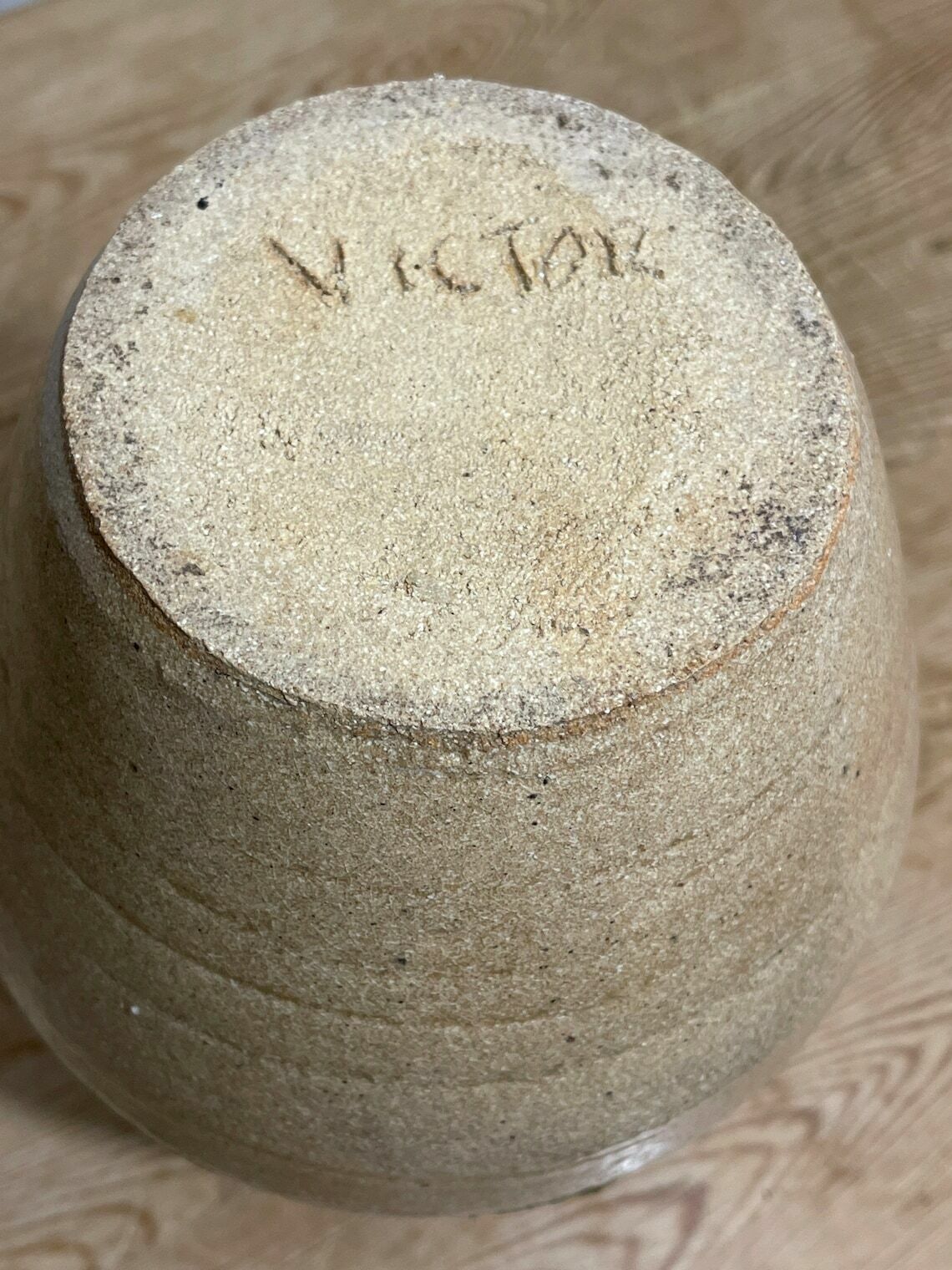 photo furniture Vintage Large Artisan English Stoneware Jug