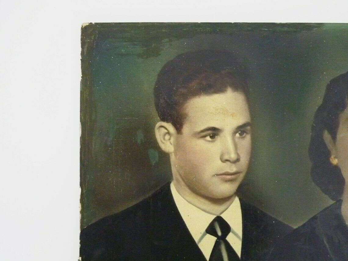 Colorized Photographic Portraits On Wooden Support photo furniture